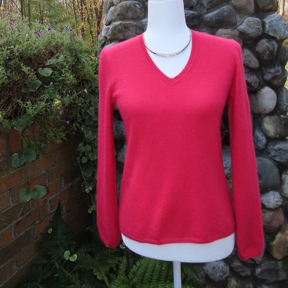 Charter Club Sweaters - 100% Cashmere Sweater - Fuschia